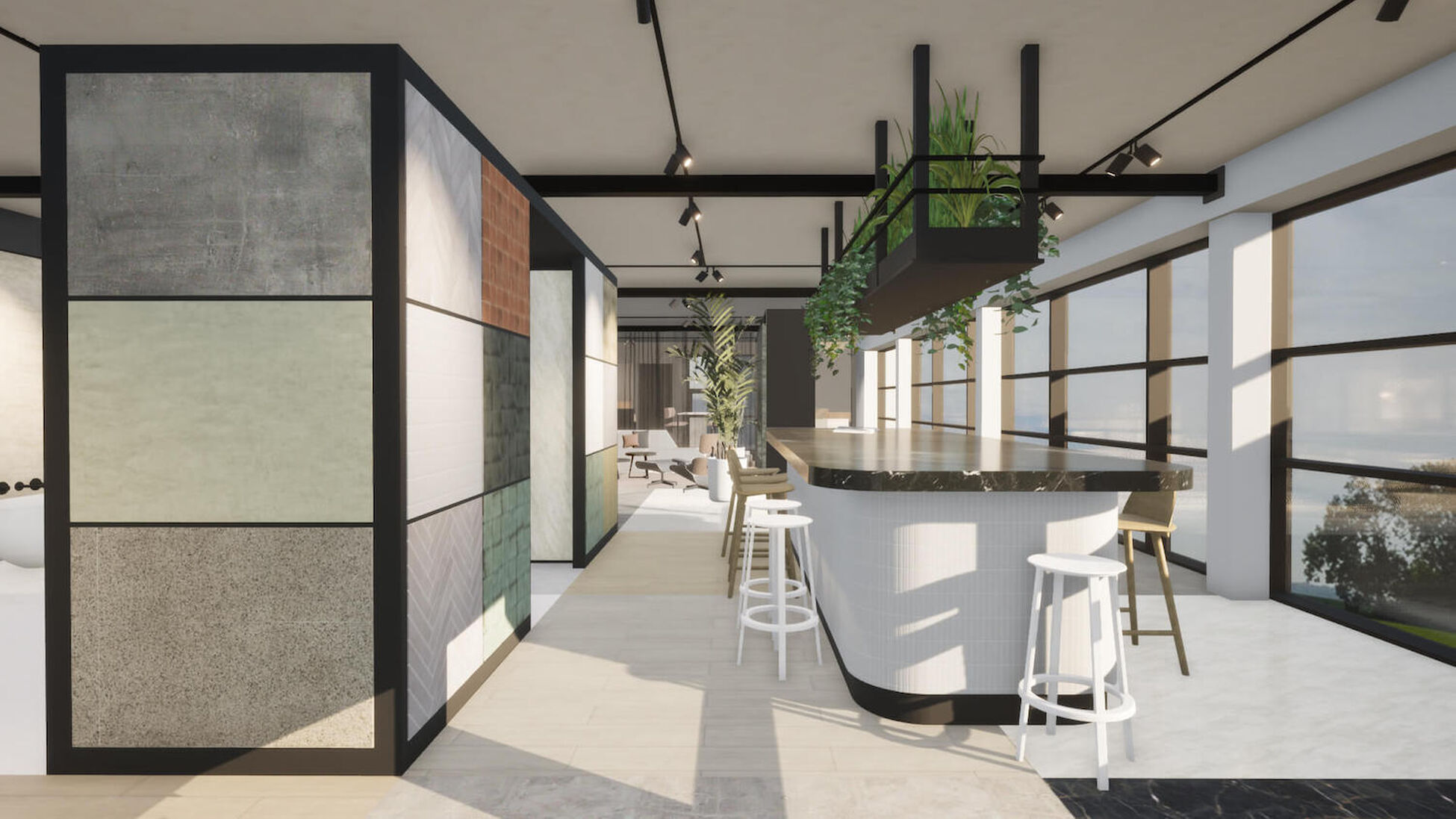 Zakelijk interieurontwerp showroom regge tegels & vloeren in Enter - Foto 1