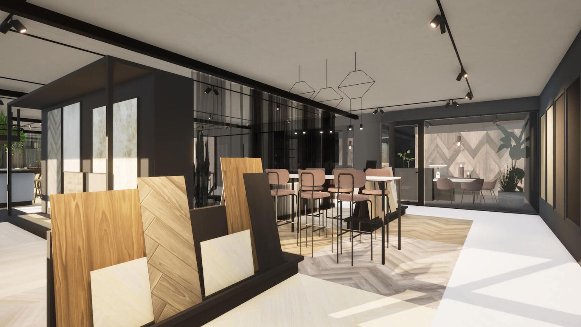 Zakelijk interieurontwerp showroom regge tegels & vloeren in Enter - Foto 3