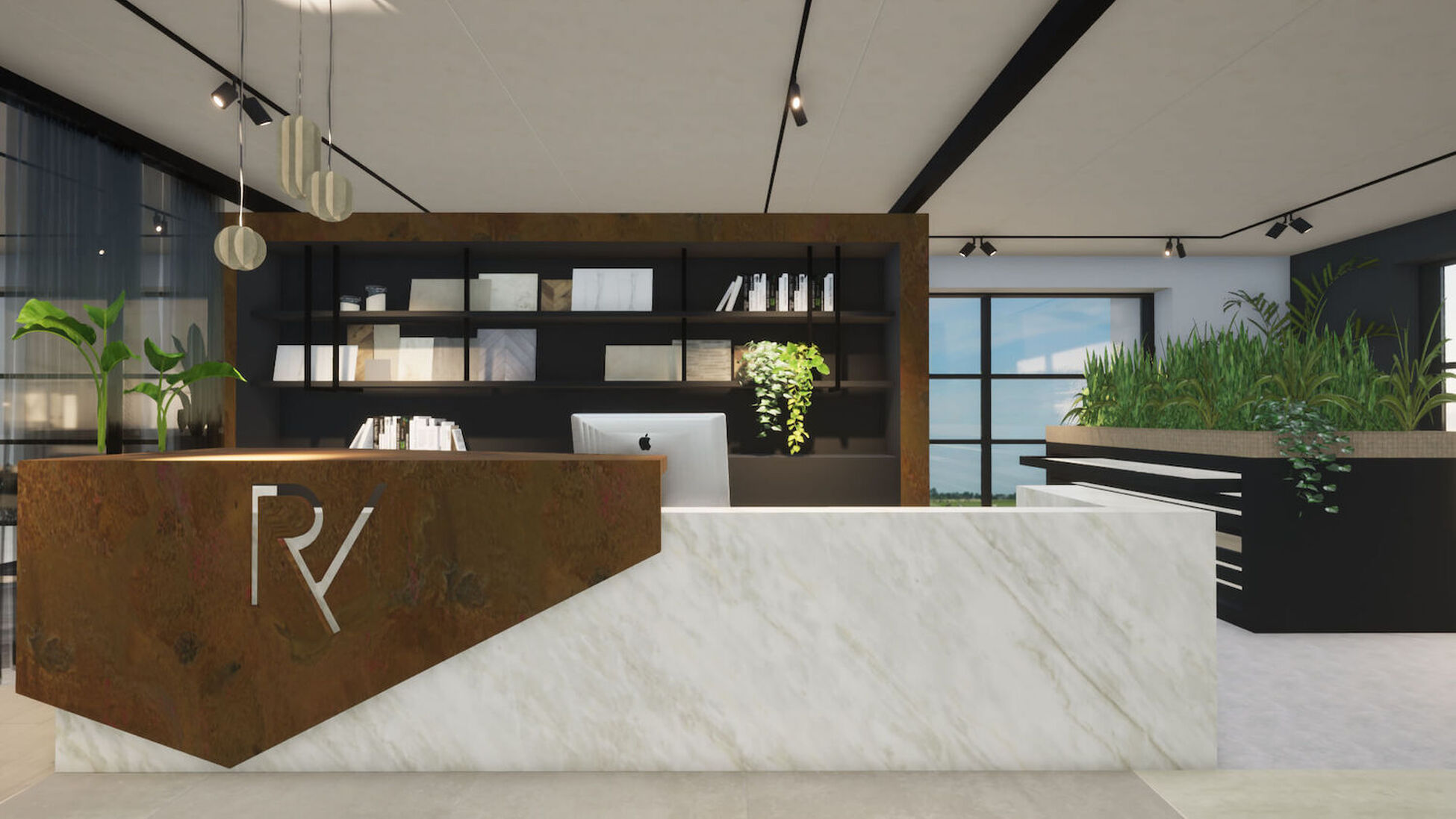 Zakelijk interieurontwerp showroom regge tegels & vloeren in Enter - Foto 5
