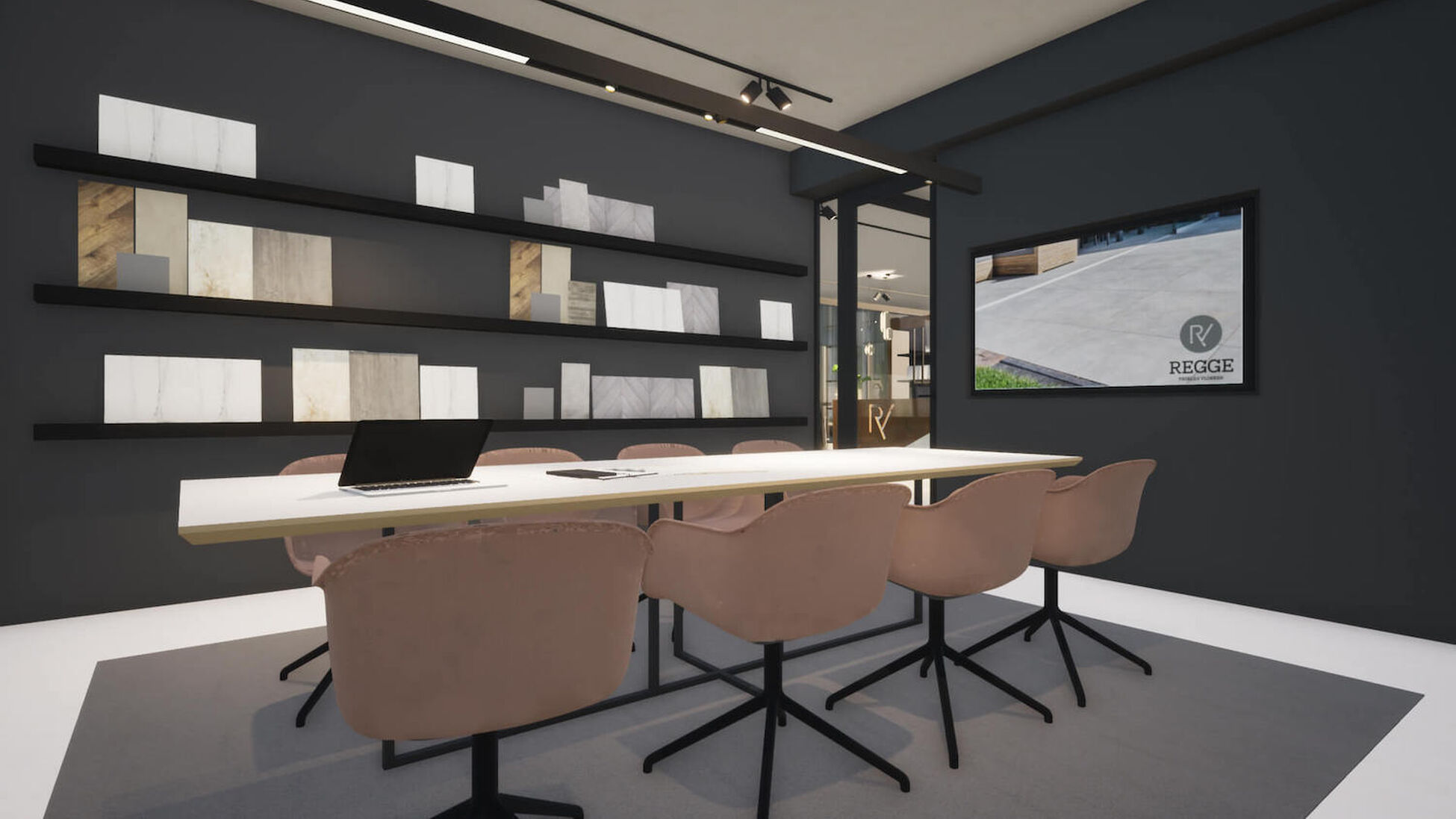 Zakelijk interieurontwerp showroom regge tegels & vloeren in Enter - Foto 8