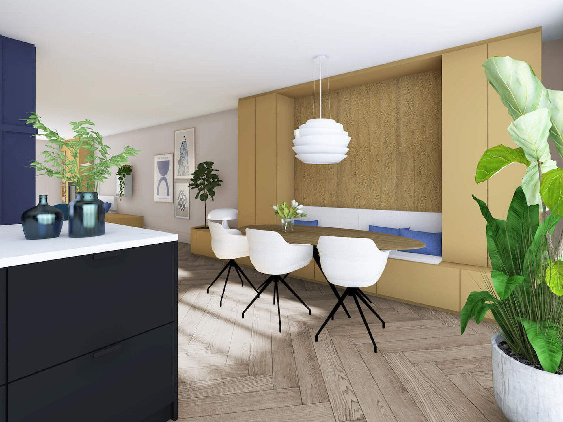 Particulier interieurontwerp metamorfose begane grond in Enschede - Foto 3
