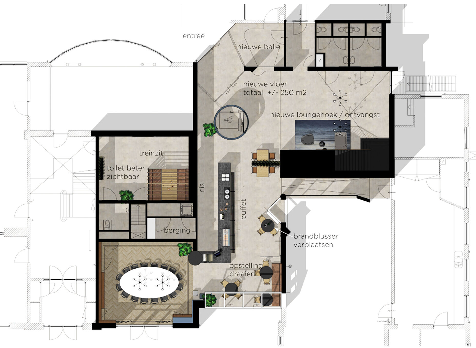 Zakelijk interieurontwerp restaurant aveleijn in Borne - Foto 12